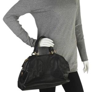 Tory Burch  Black Leather Satchel